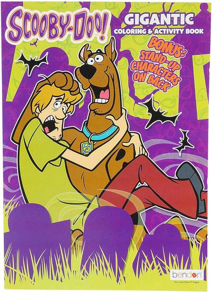 Scooby doo gigantic page coloring book with bonus stand