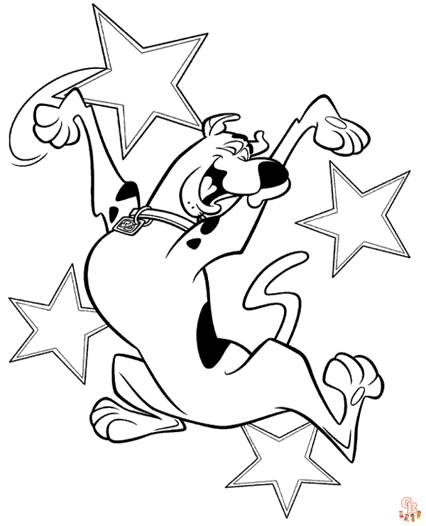 Free scooby doo coloring pages