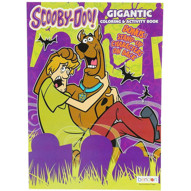 Scooby doo gigantic page coloring book with bonus stand