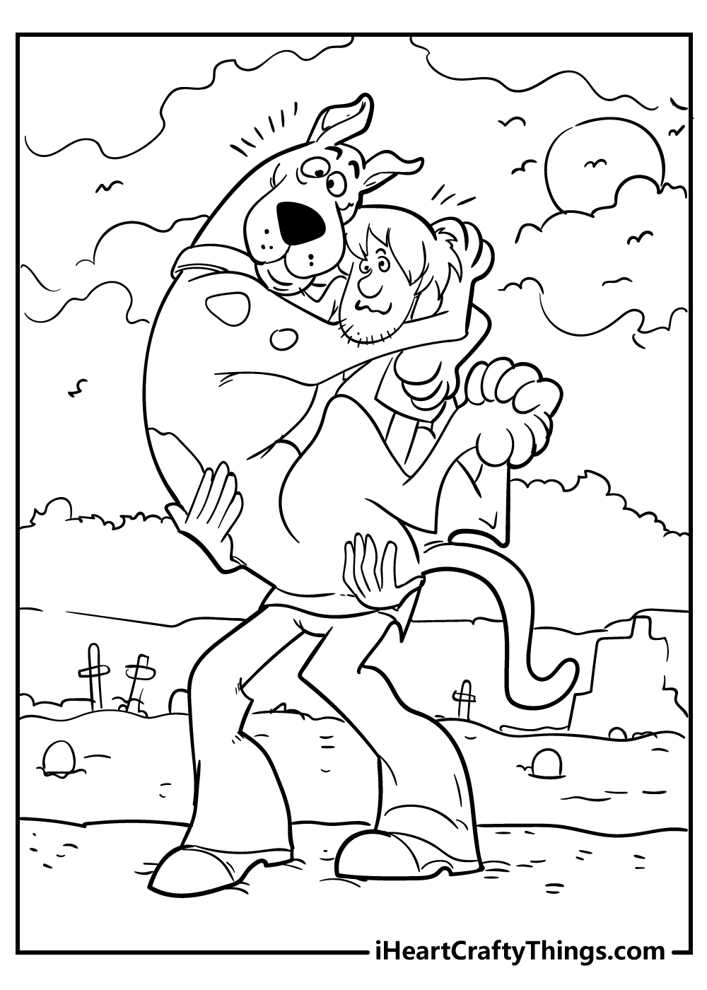Scooby doo coloring pages free printables