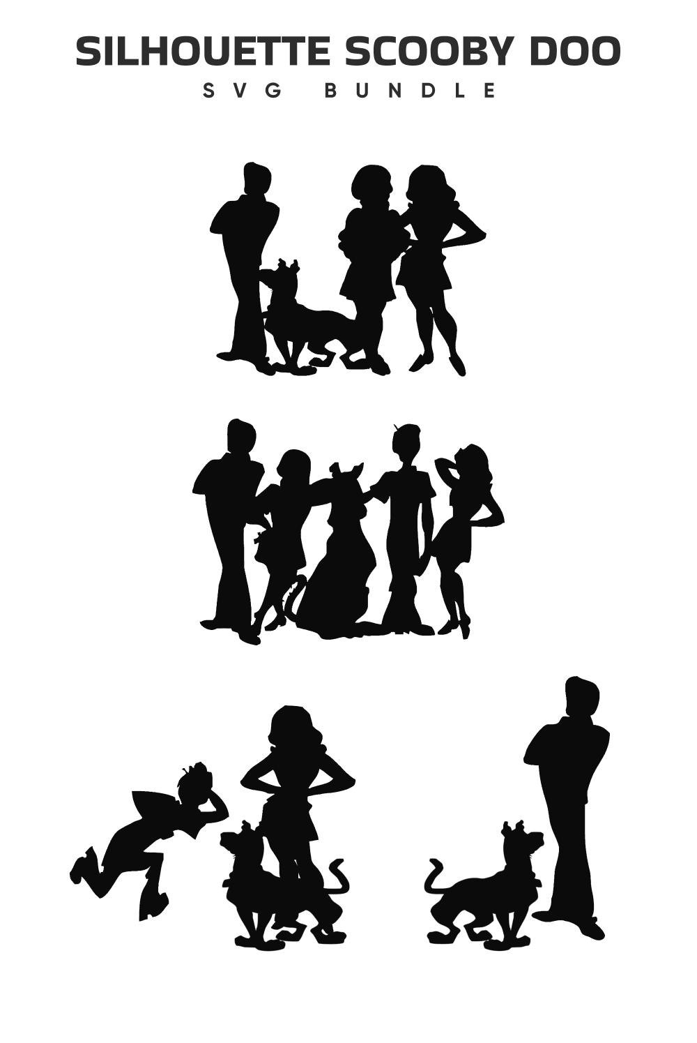 Silhouette scooby doo svg â