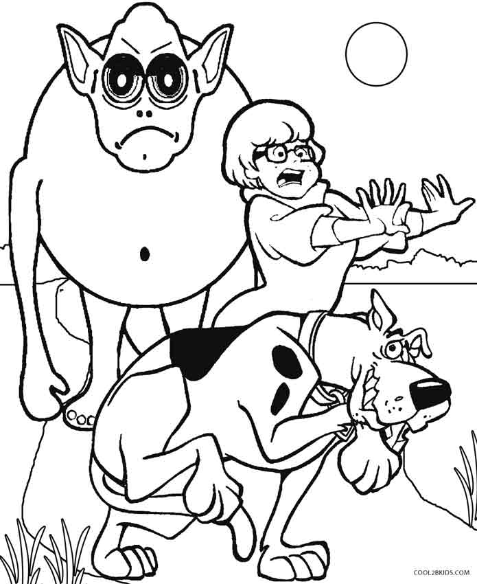 Printable scooby doo coloring pages for kids