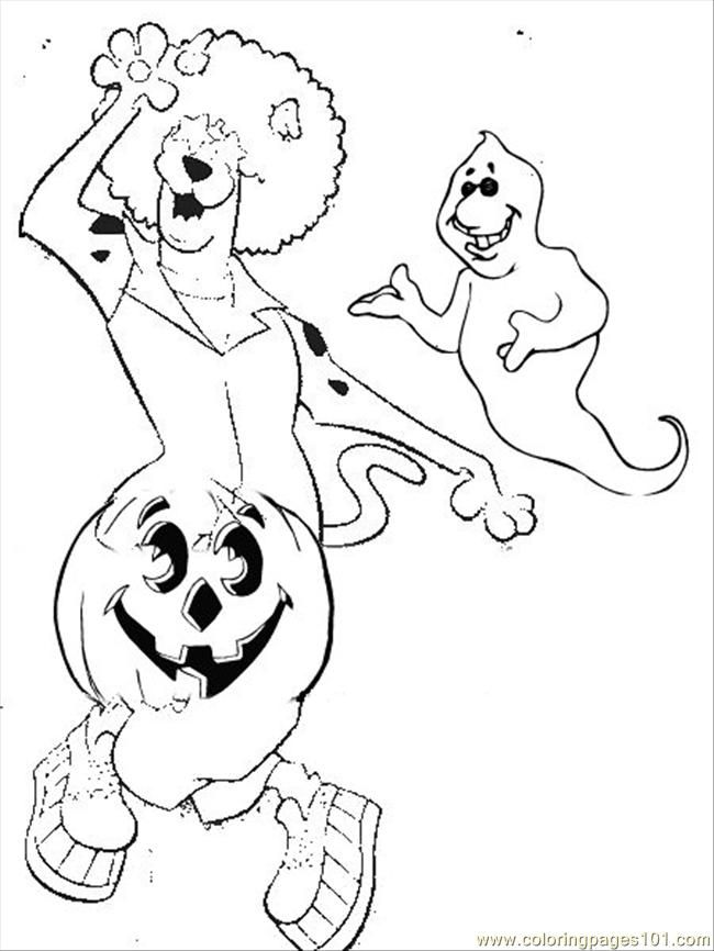 Scooby doo halloween coloring pages