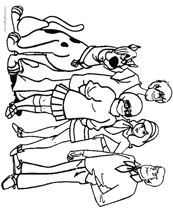 Scooby doo coloring pages for kids