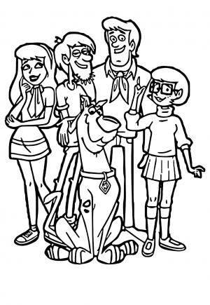 Free printable scooby doo coloring pages for adults and kids