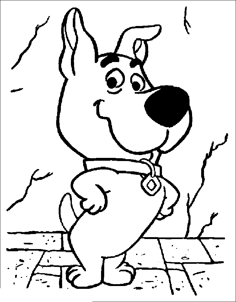 Free printable scooby doo coloring pages for kids