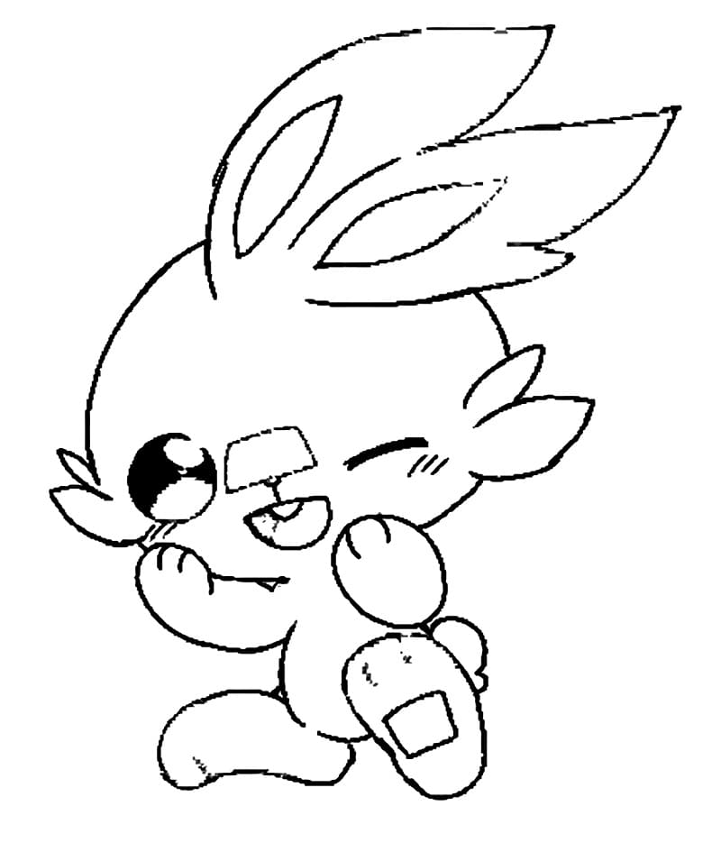 Kwaii scorbunny fãrbung seite