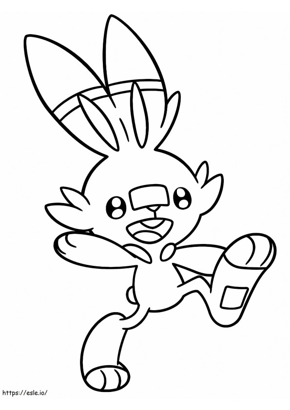 Scorbunny coloring coloring pages