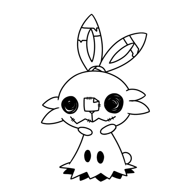 Fused mimikyu and scorbunny together the ears couldve been improved by ehh too tired to change it rmandjtv