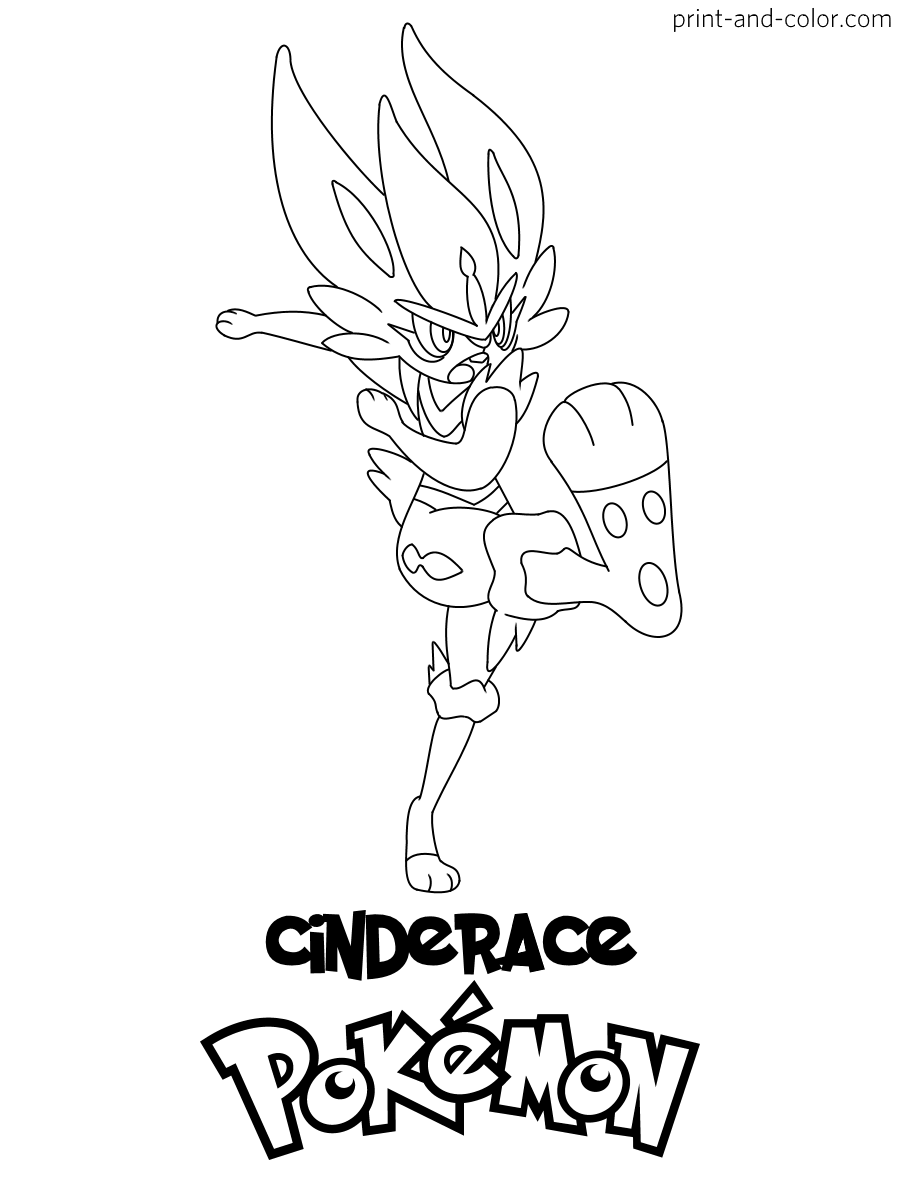 Pokemon sword and shield coloring pages print and color