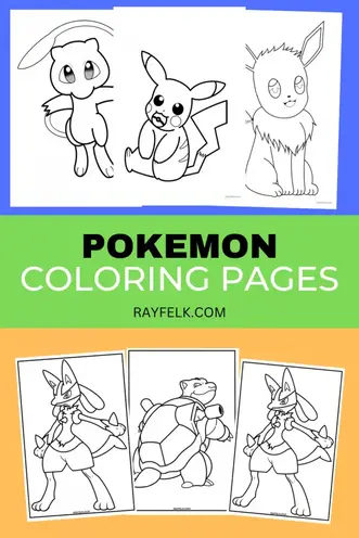 Pokemon coloring pages free printable pdfs