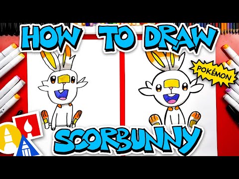 How to draw scorbunny pokeon fro sword and shield