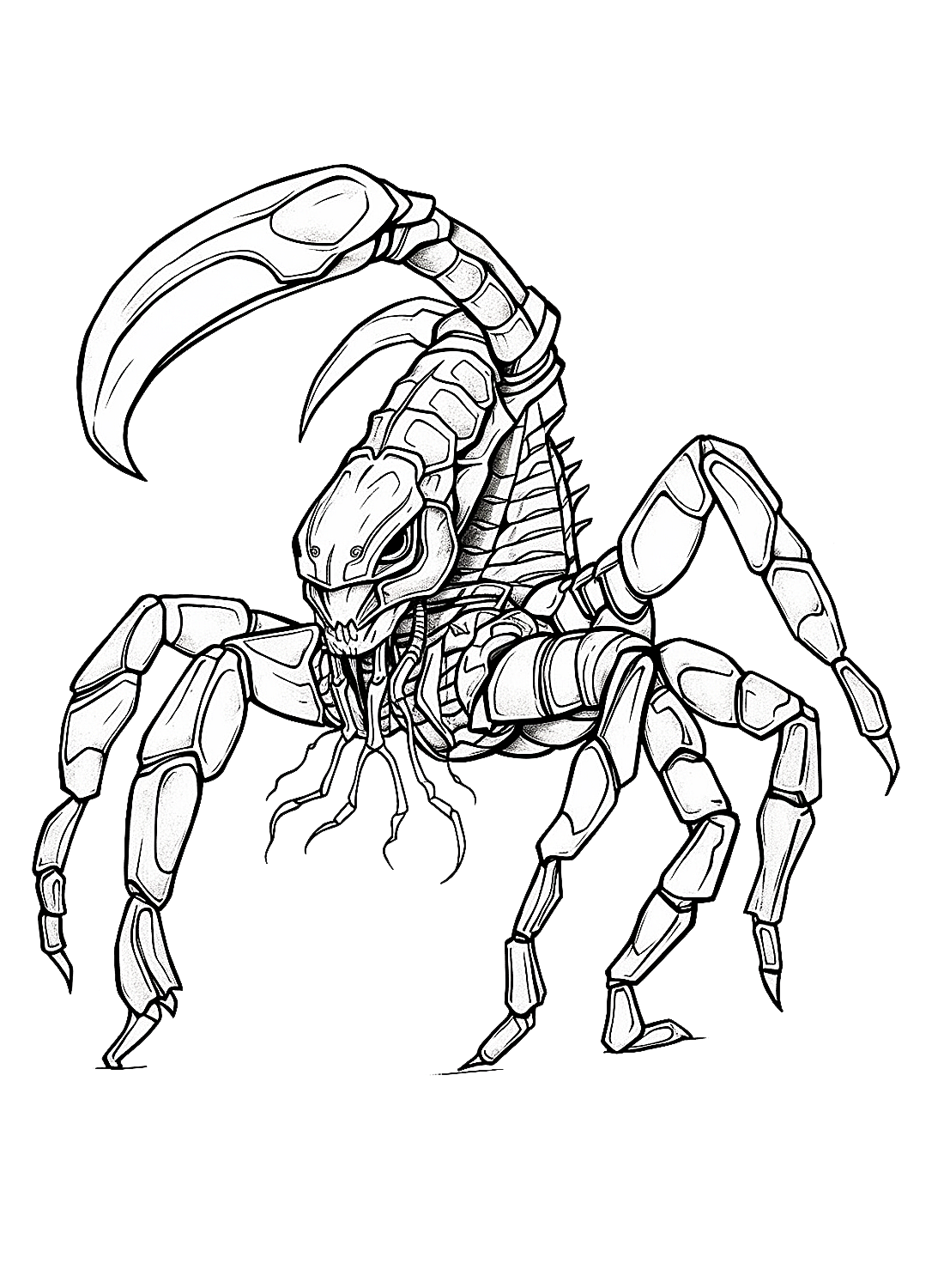 Scorpions coloring pages