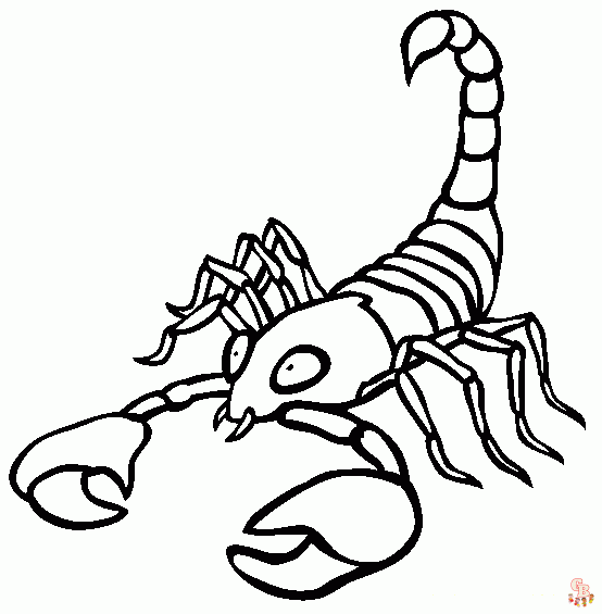 Scorpion coloring pages free printable sheets for kids