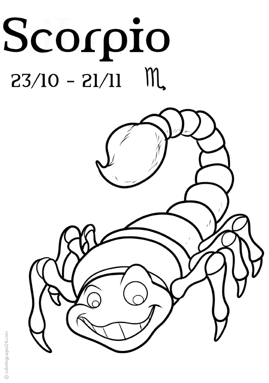 Zodiac coloring pages