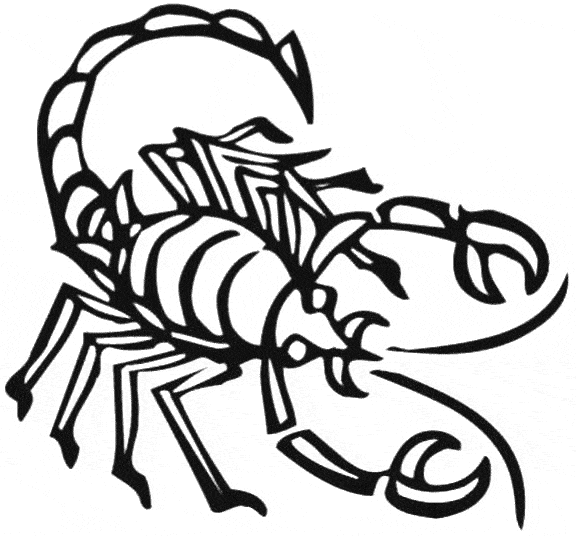 Scorpion coloring page