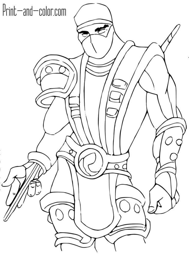 Mortal kombat coloring page scorpion coloring pages coloring book pages free coloring pages