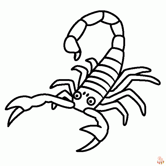 Scorpion coloring pages free printable sheets for kids