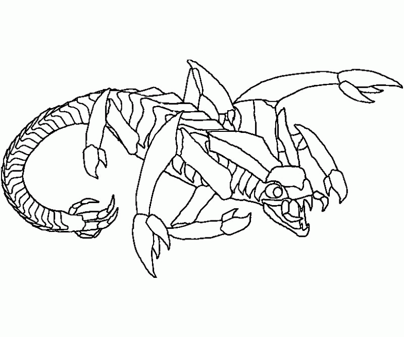 Printable scorpion coloring page
