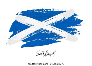 Saltire flag vector art graphics