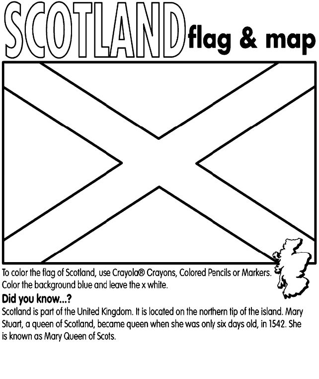 Scotland flag flag of scotland flag coloring pages scotland