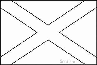 Scotland flag coloring page