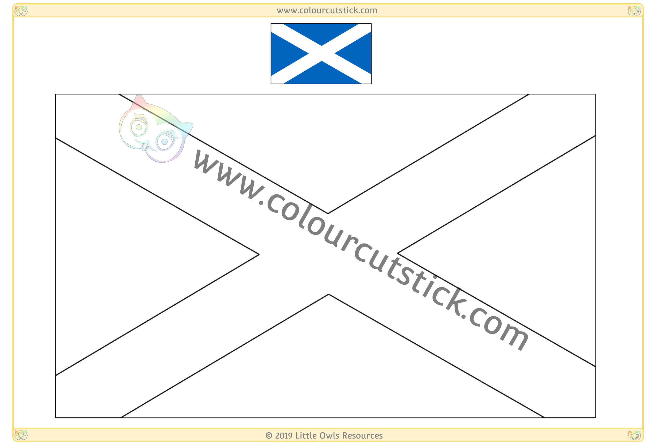 Free st andrews day colouringcoloring pages