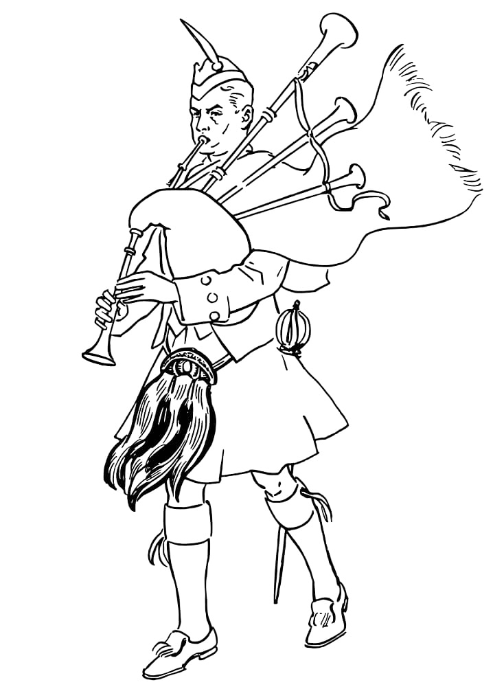 Scotland coloring pages