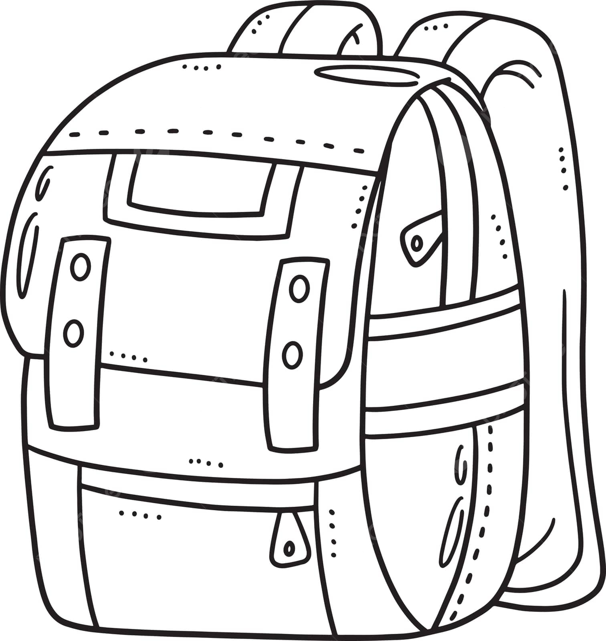 School bag isolated coloring page for kids colouring coloring page page vector school drawing ring drawing kid drawing png and vector with transparent background for free download