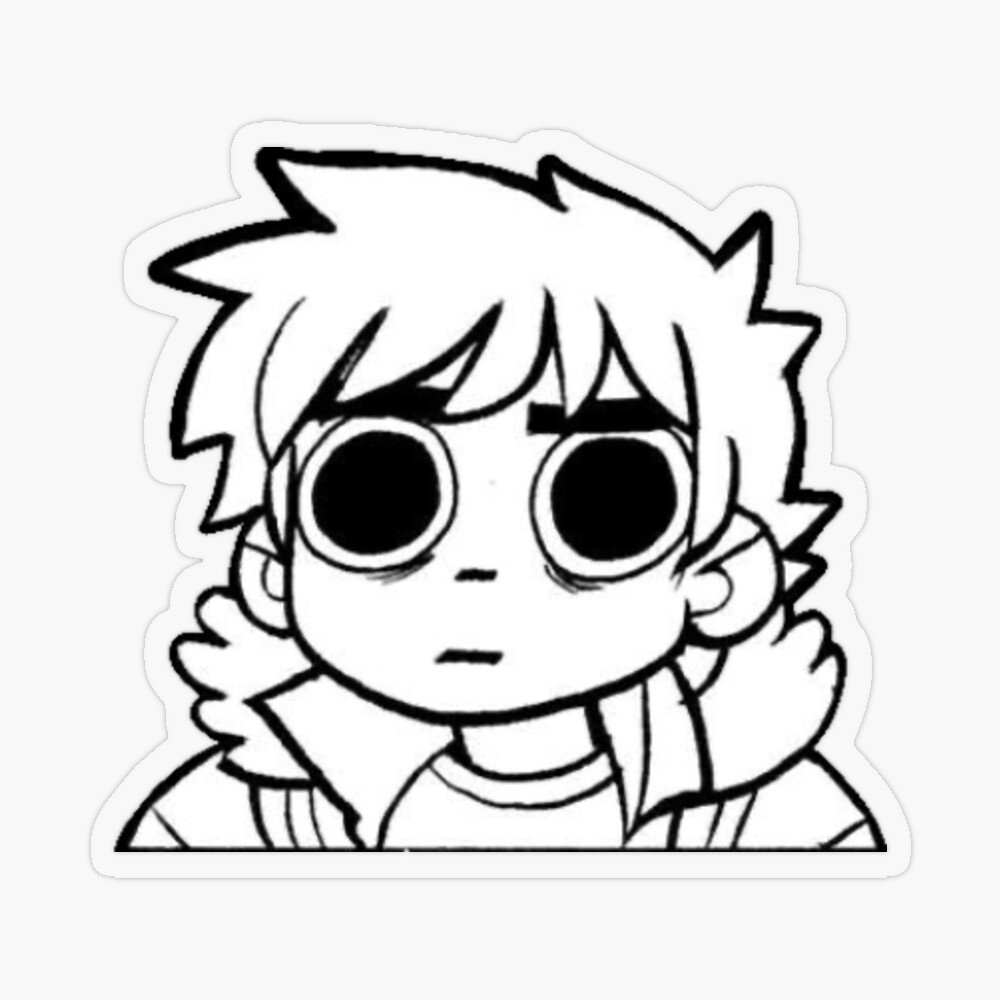 Scott pilgrim sticker for sale by pluto v