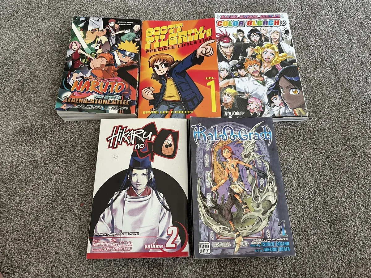 Manga anime book lot of naruto bleach hikaru scott pilgrim ral grad english