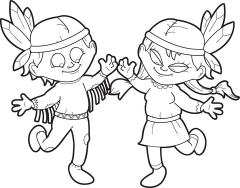 Printable pilgrim hat coloring page for kids