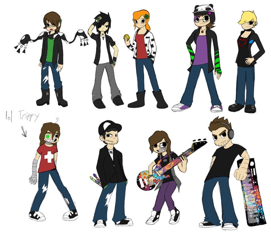 Scott pilgrim characters by konnorwite on