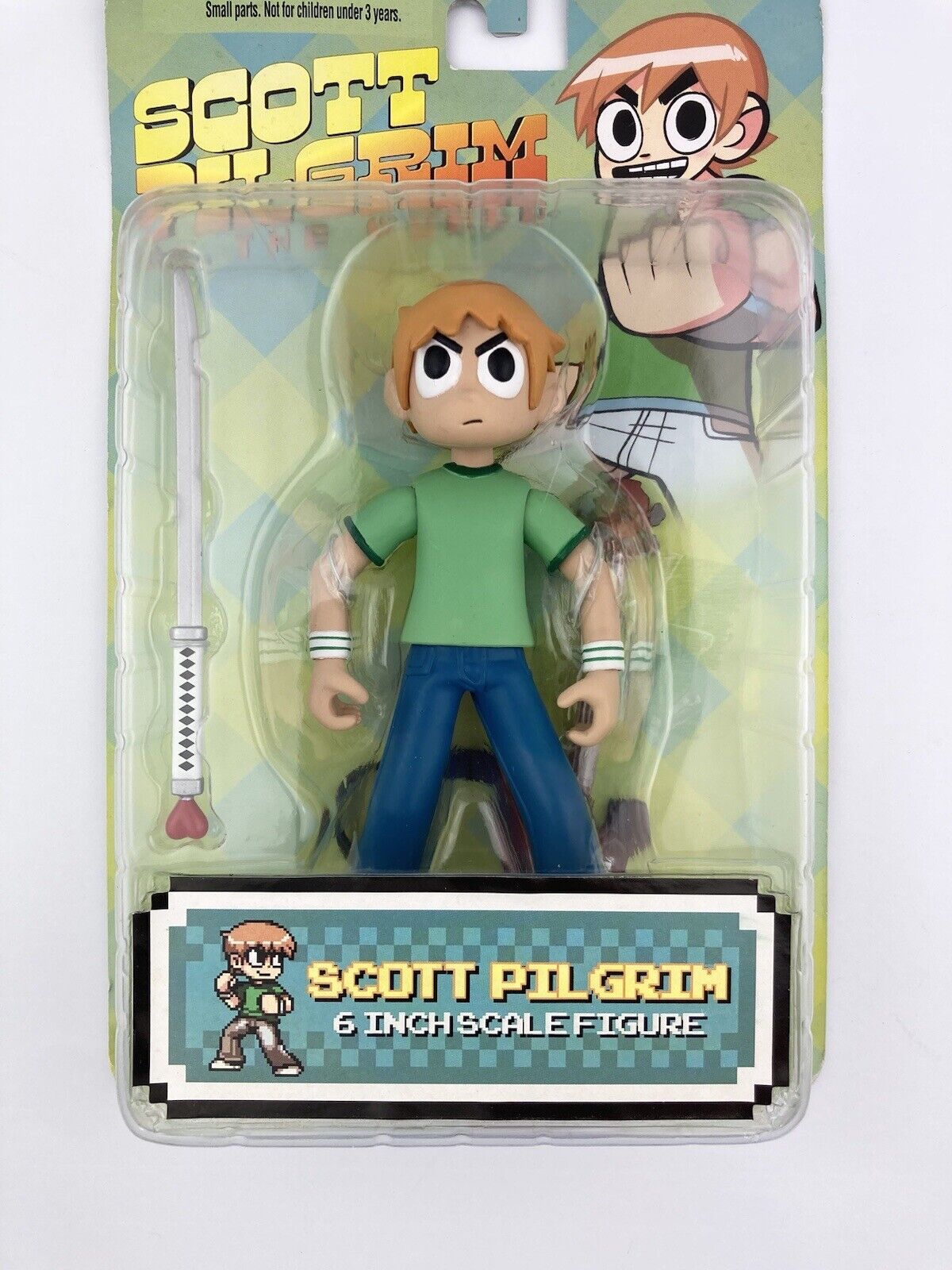 Scott pilgrim vs the world mezco action figure scale green shirt variant new