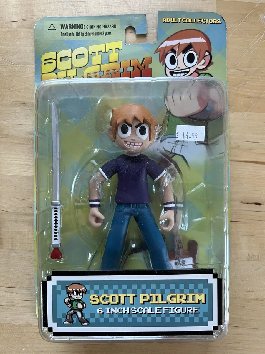 Mezco scott pilgrim vs the world purple shirt vinyl action figure new