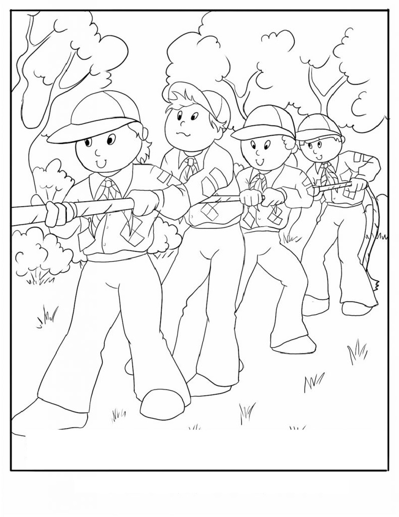 Cub scout coloring pages educative printable