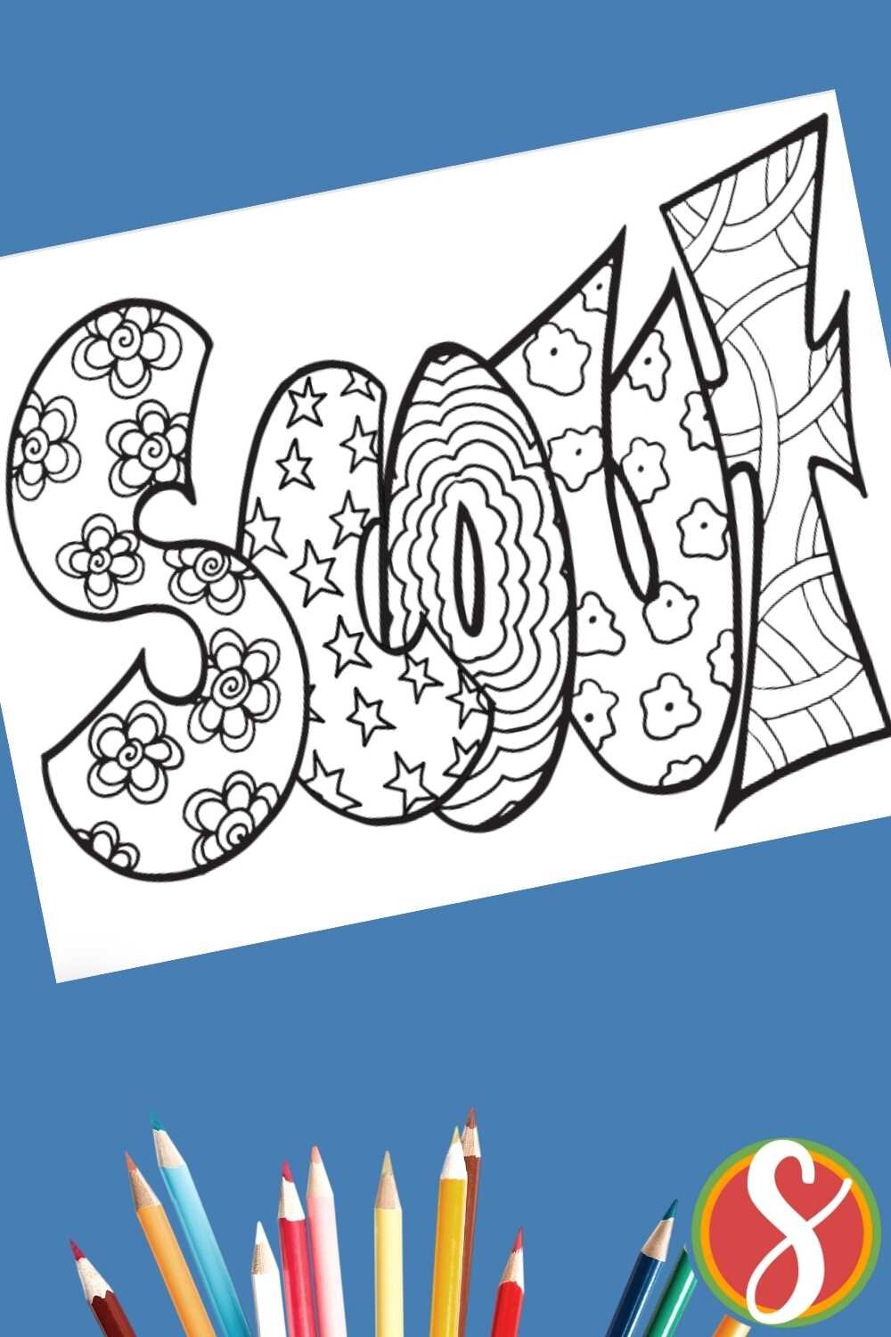 Free scout coloring page â stevie doodles