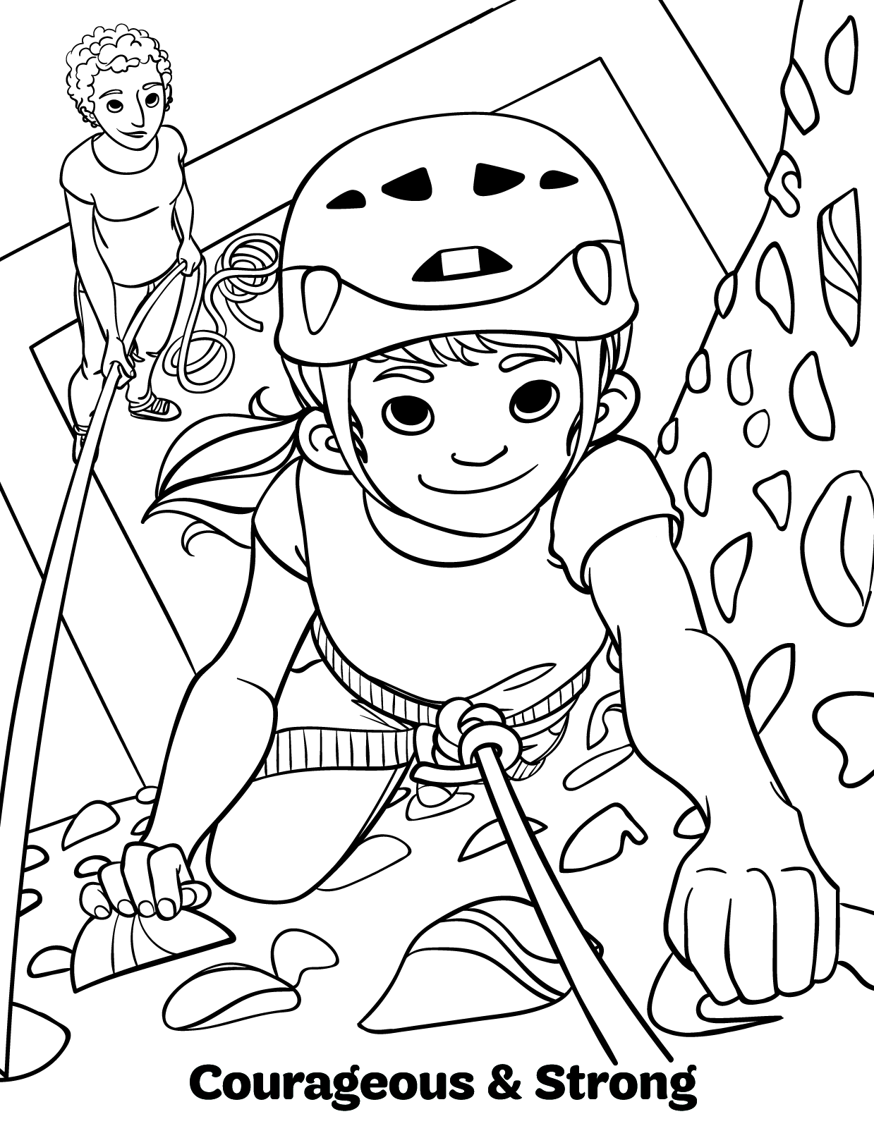 Girl scout coloring book â rachael olek illustration design