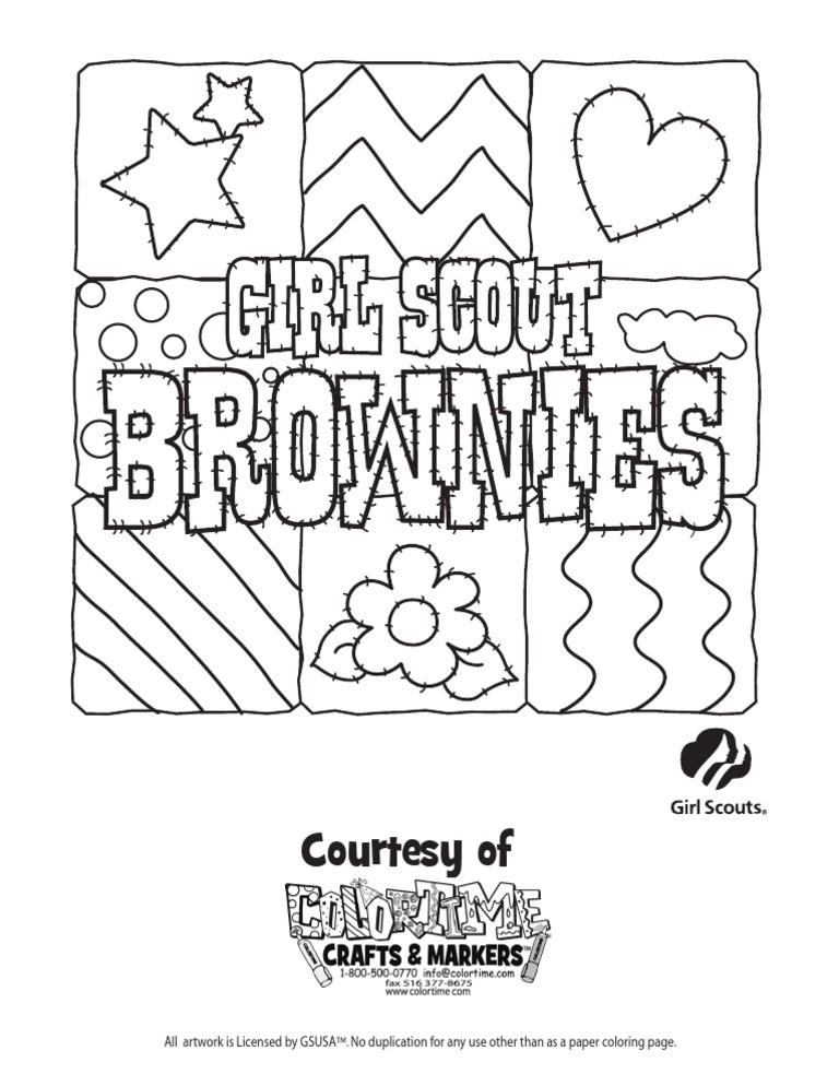 Girl scout coloring page pdf girl guiding and girl scouting scouting and guiding