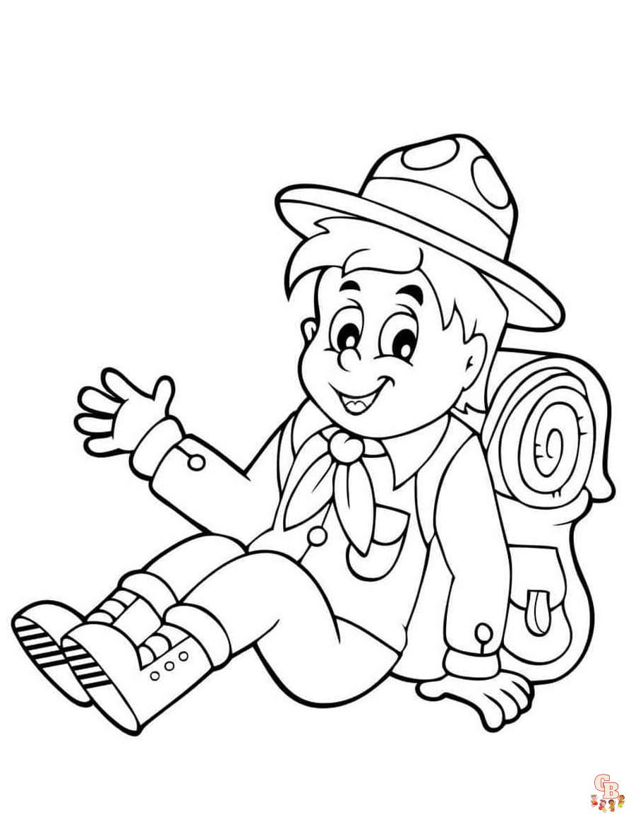 Printable cub scout coloring pages free for kids and adults