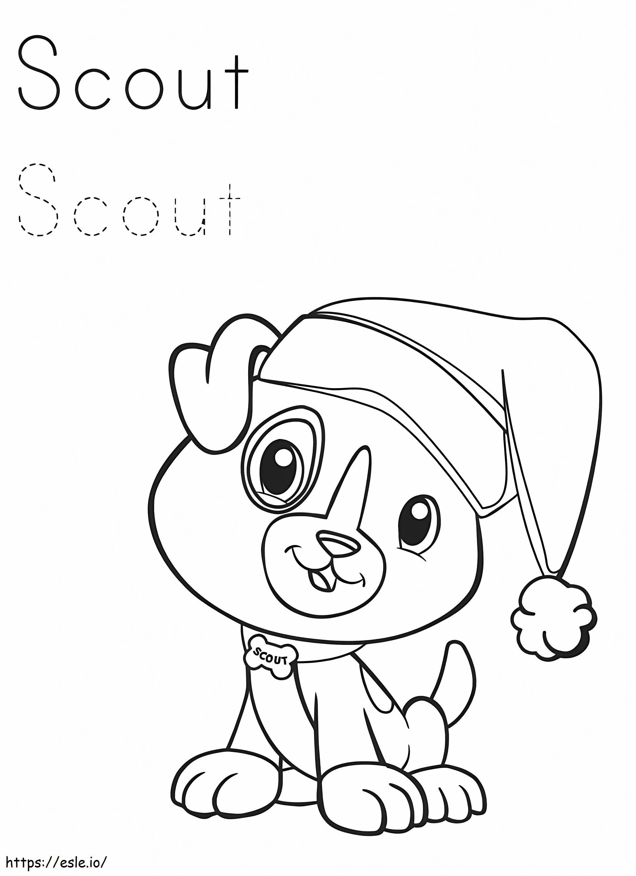 Lovely scout from leapfrog coloring page