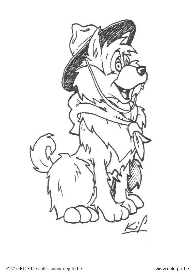 Coloring page cub scout