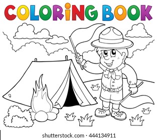 Scouting coloring book images stock photos d objects vectors