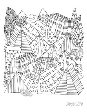 Coloring book page â scout life magazine