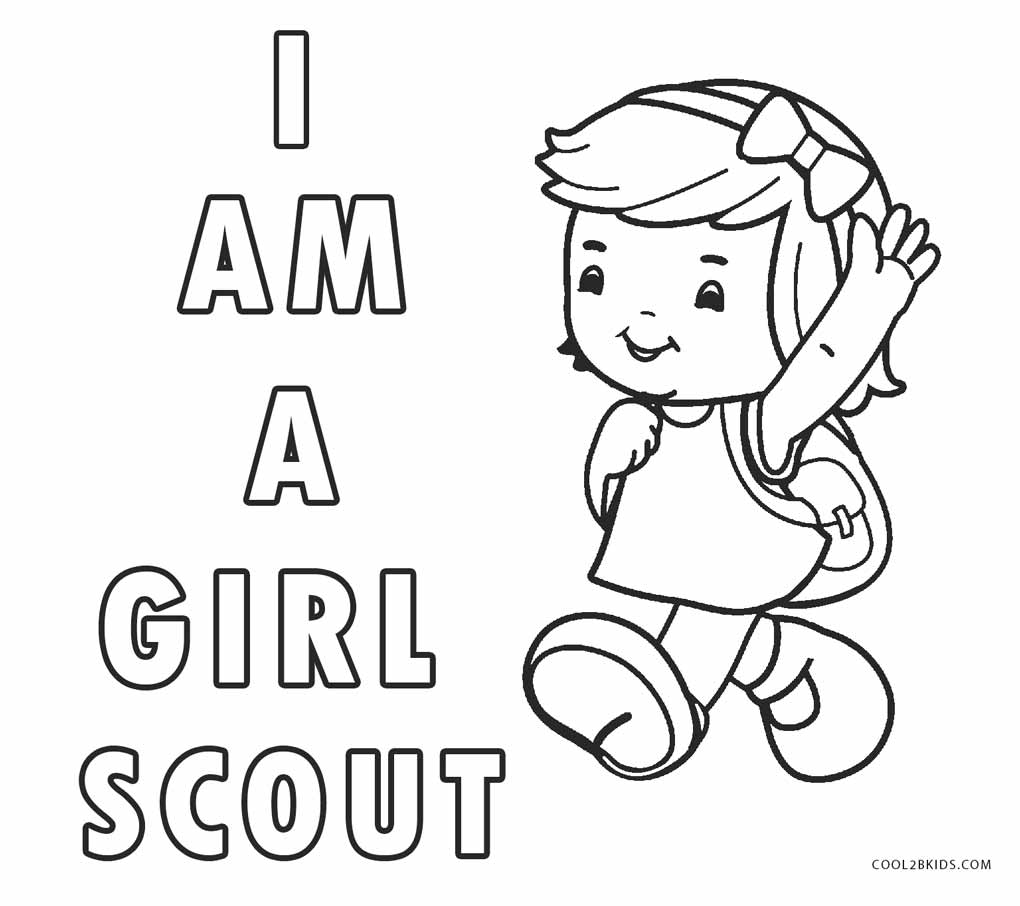 Free printable girl scout coloring pages for kids