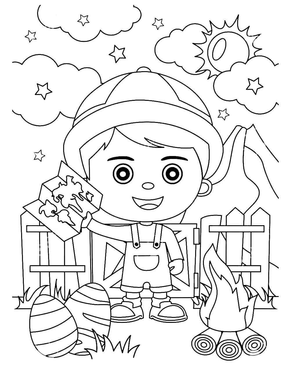 Cub scout coloring page