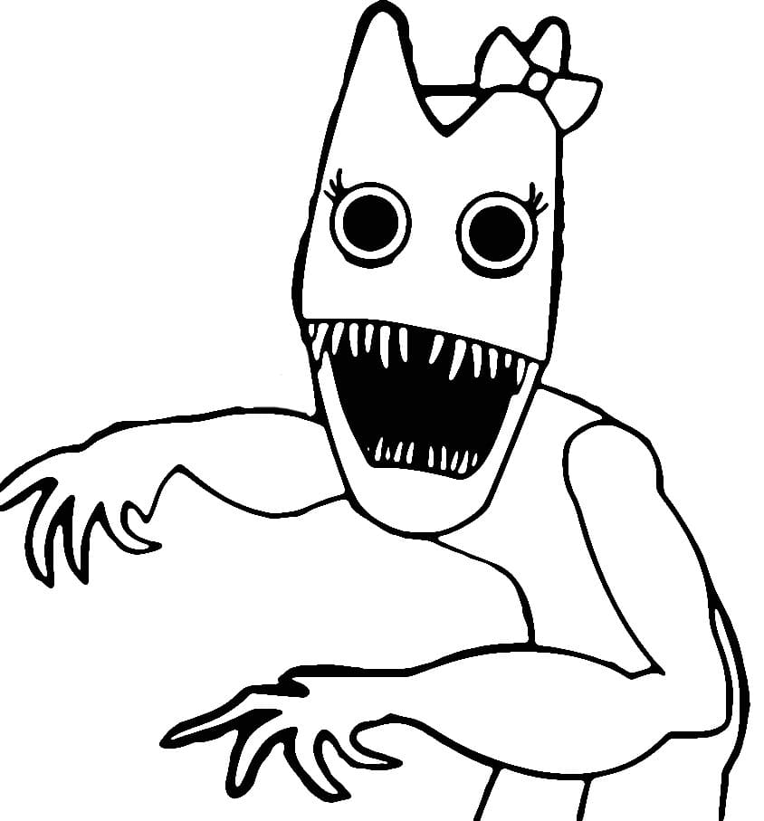 Creepy banbaleena coloring page