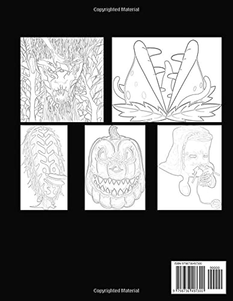 Scp coloring book secure contain protect scp foundation monster coloring book for scp foundation fans