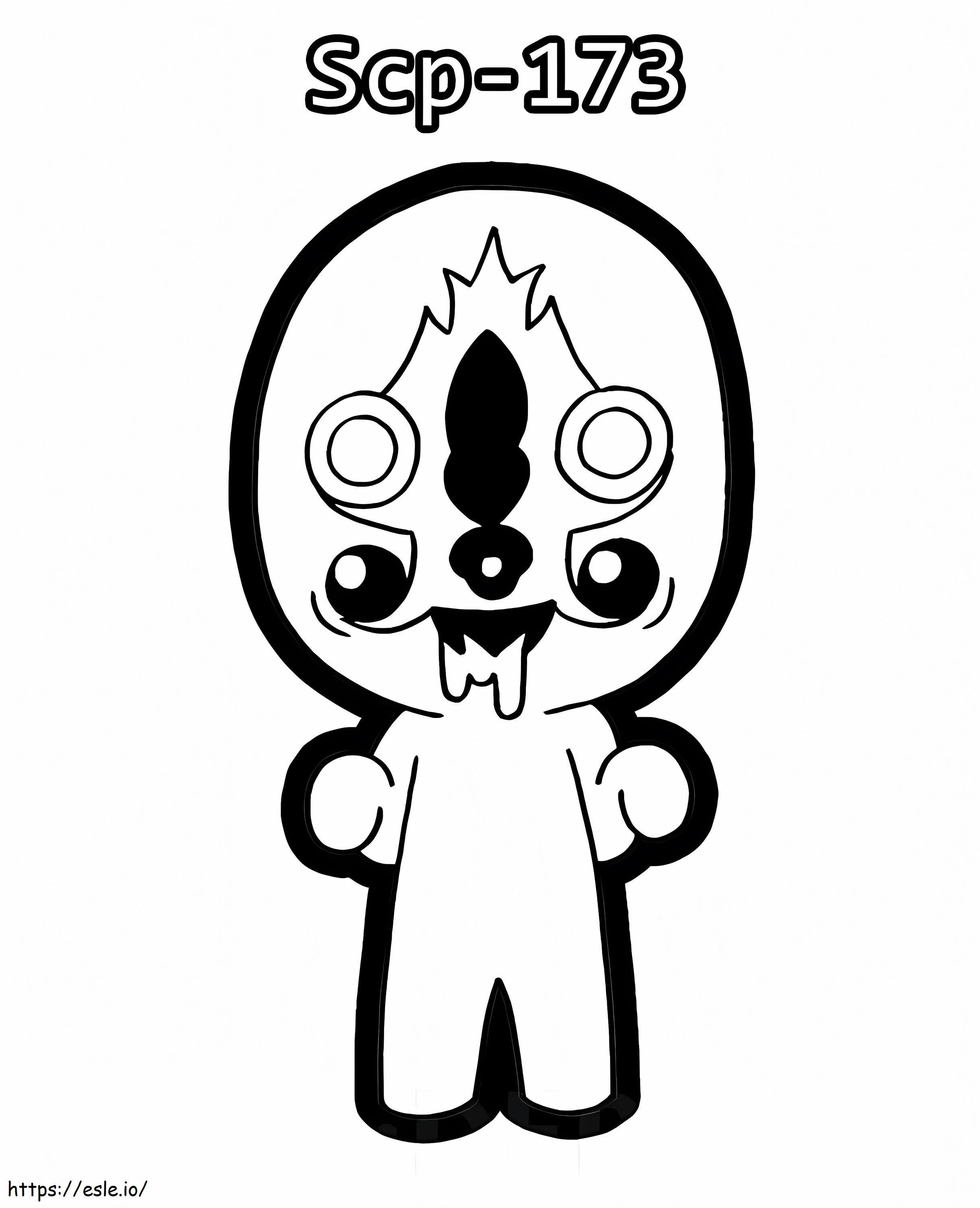 Monster scp coloring page