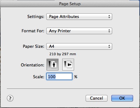 How to set page size and orientation for your scrapbook